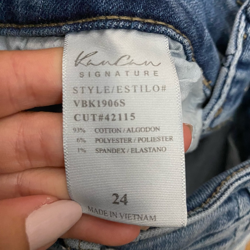 Women’s KanCan Light Blue Flare/Wide Leg Jean, Size 24 - Picture 5 of 5